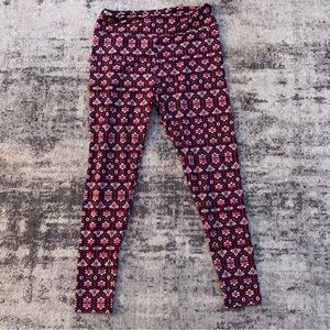 LuLaRoe Floral Patterned Leggings TC